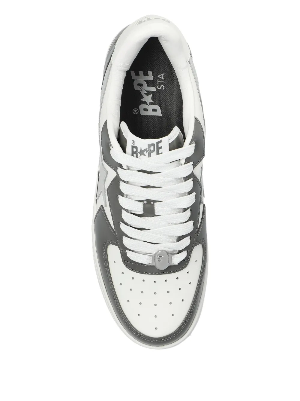 A Bathing Ape Bape Sta Icon #2 Star-patch Sneakers In White
