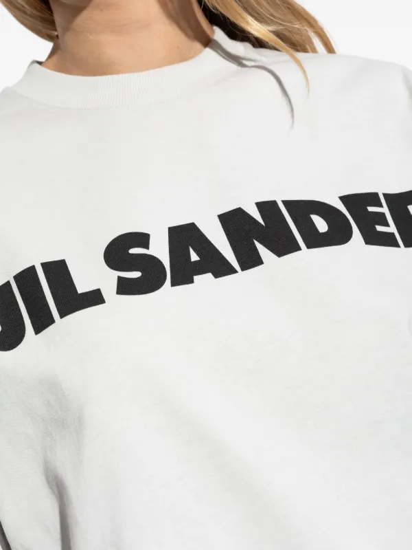 Jil Sander logo-print T-shirt | ホワイト | FARFETCH JP