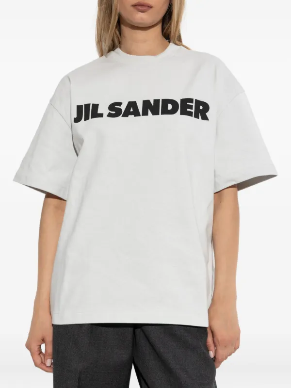 Jil Sander logo-print T-shirt | ホワイト | FARFETCH JP