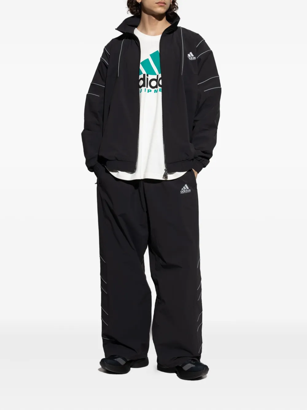 adidas Katoenen T-shirt met logoprint Wit