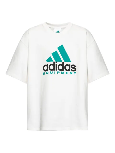 adidas playera de algodón con logo estampado