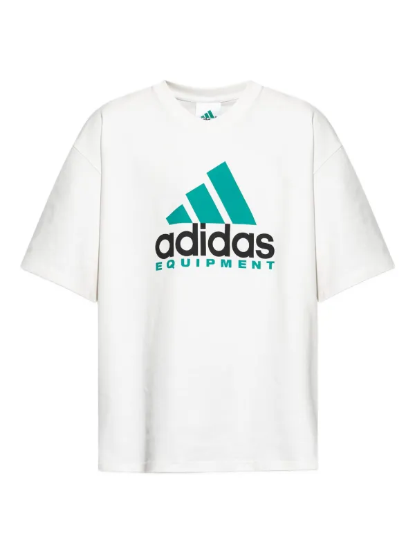 Adidas logo-print Cotton T-shirt White FARFETCH IN
