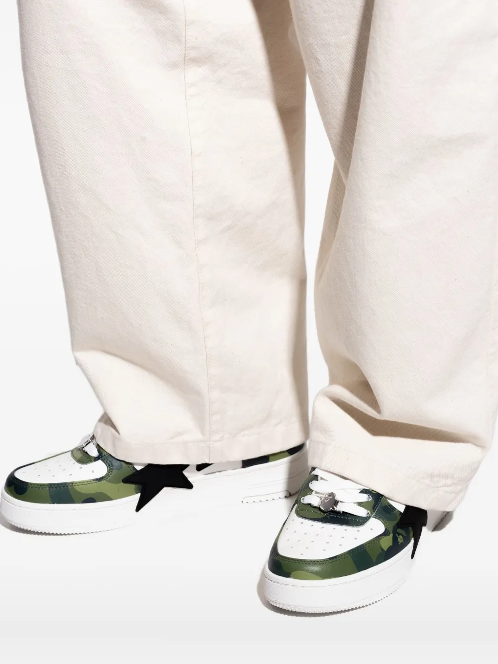 A BATHING APE Bape STA sneakers Green