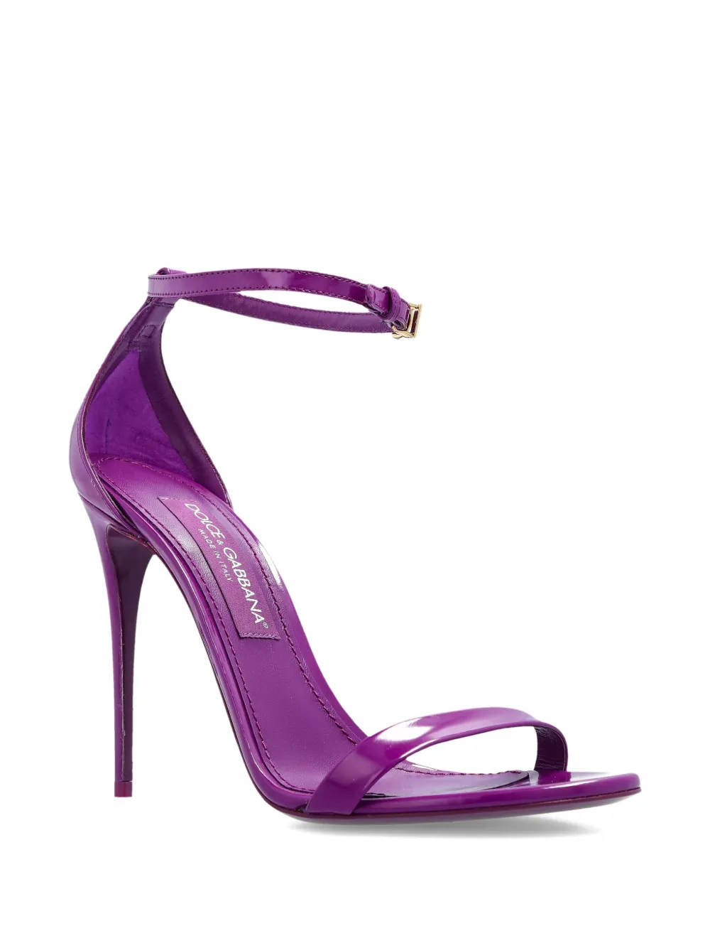 Dolce & Gabbana 105mm ankle-strap stiletto sandals Purple