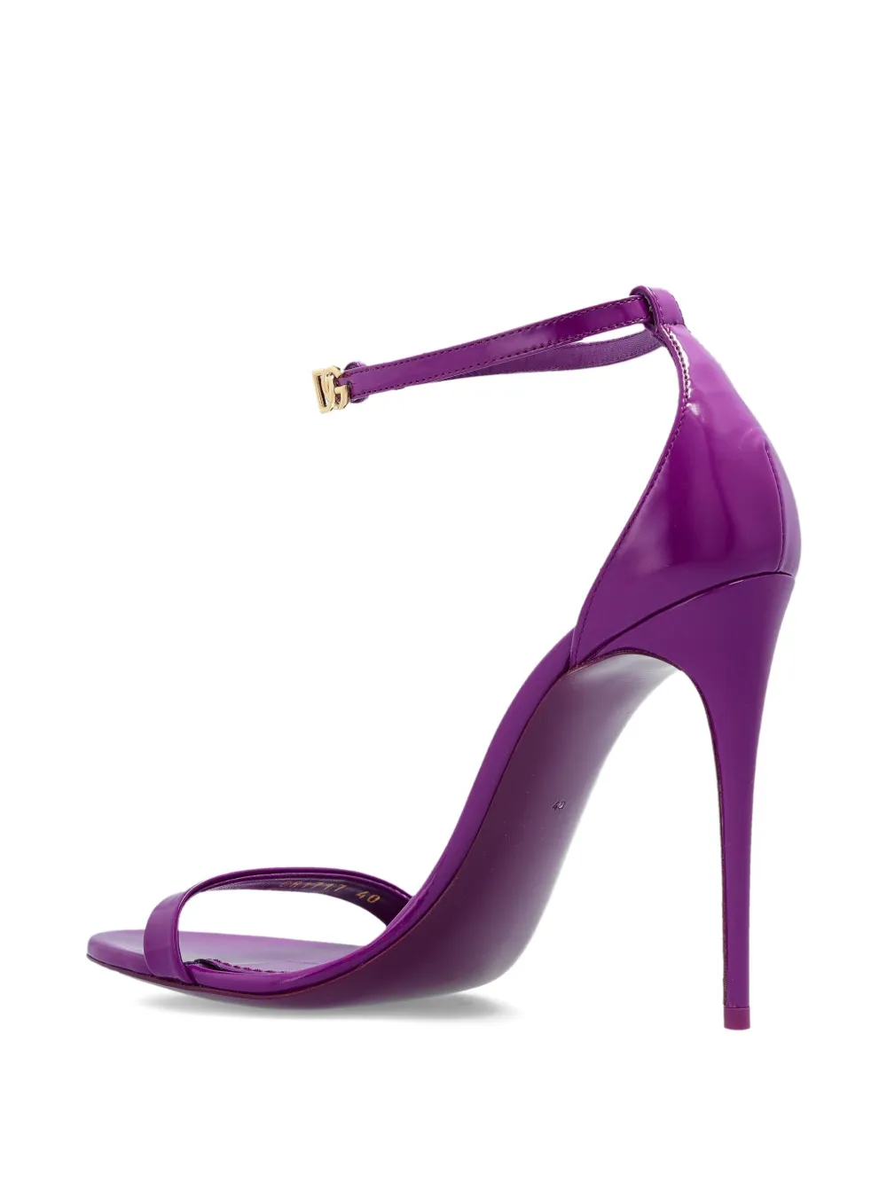 Dolce & Gabbana 105mm ankle-strap stiletto sandals Purple