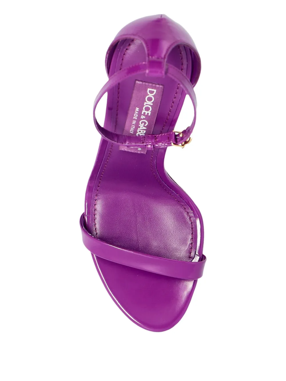 Dolce & Gabbana 105mm ankle-strap stiletto sandals Purple