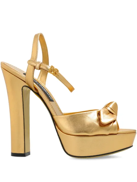 Dolce & Gabbana 115mm leather heeled sandals