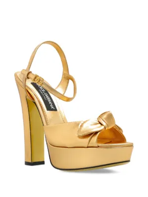D&G ドルチェ＆ガッバーナフローラルサンダル　今日限定価格 ピンク系 24.5cm Dolce & Gabbana(ドルチェ&ガッバーナ