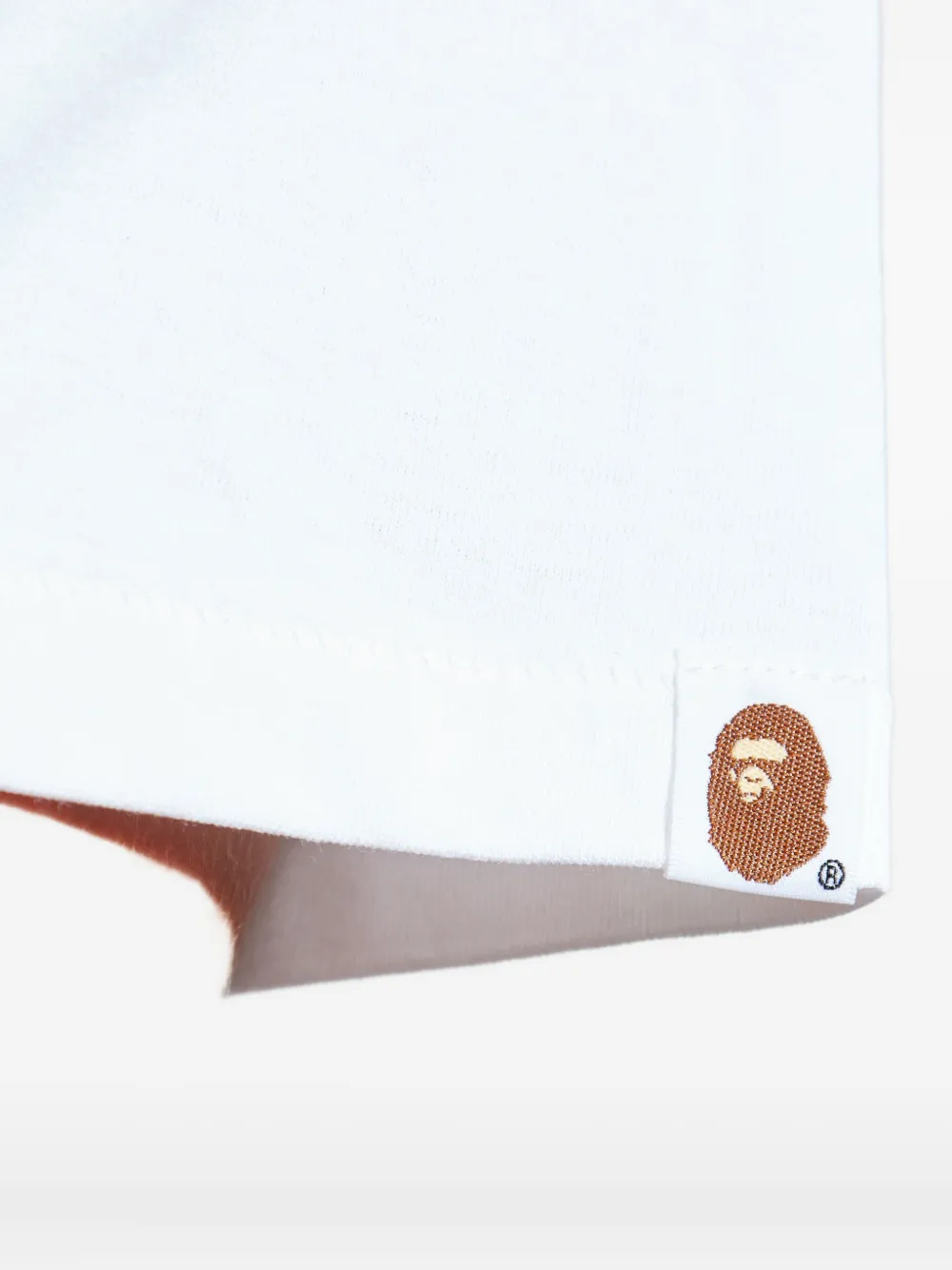 A BATHING APE T-shirt met camouflageprint Wit