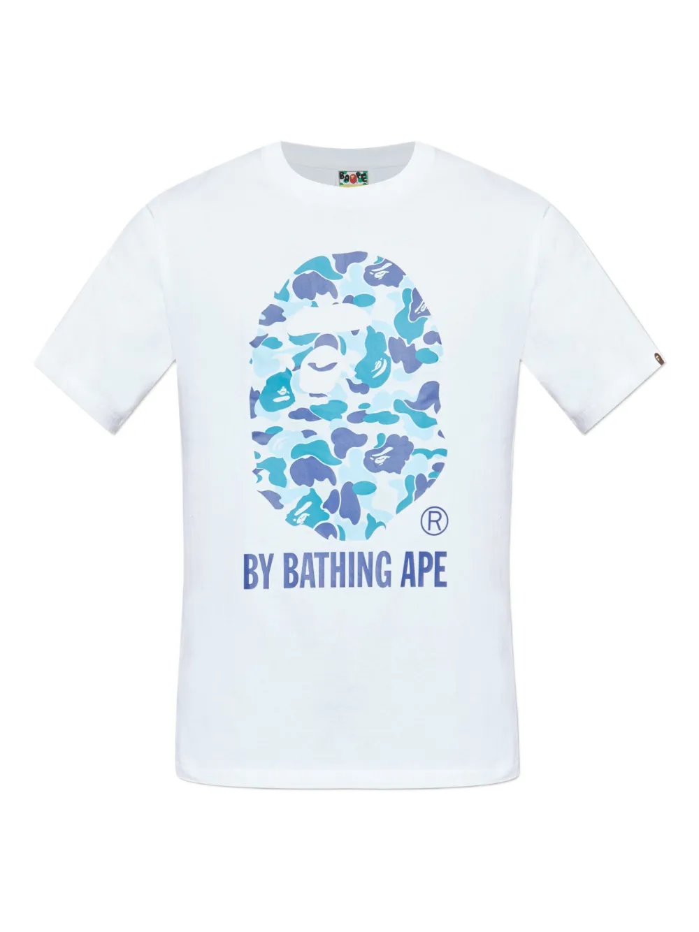 A BATHING APE T-shirt met camouflageprint Wit