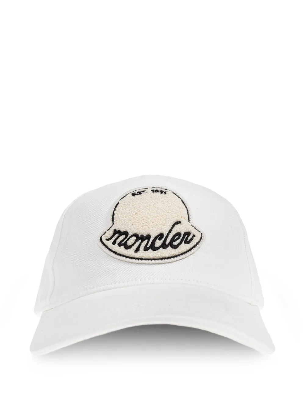 Moncler logo-patch baseball cap Wit