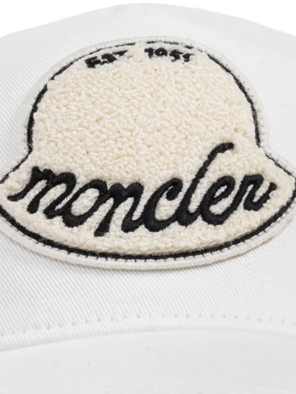 Moncler logo-patch Baseball Cap | White | FARFETCH