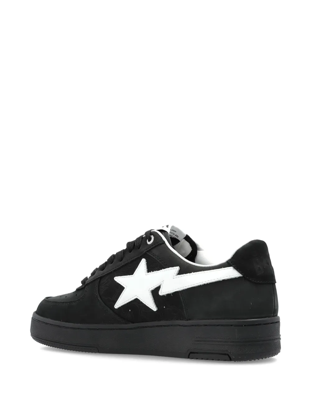 A BATHING APE Sk8 Sta 3 star-embellished leather sneakers Black