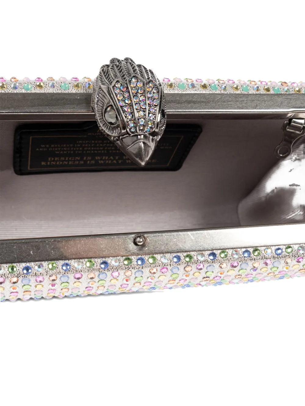 Kurt Geiger London Crystal Kensington embellished clasp mini bag Veelkleurig