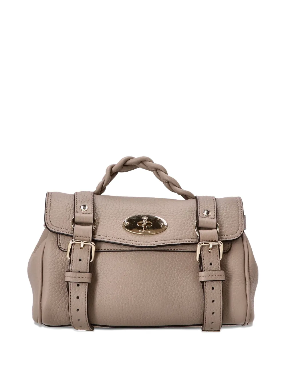 Mulberry mini Alexa braided-handle tote bag Beige