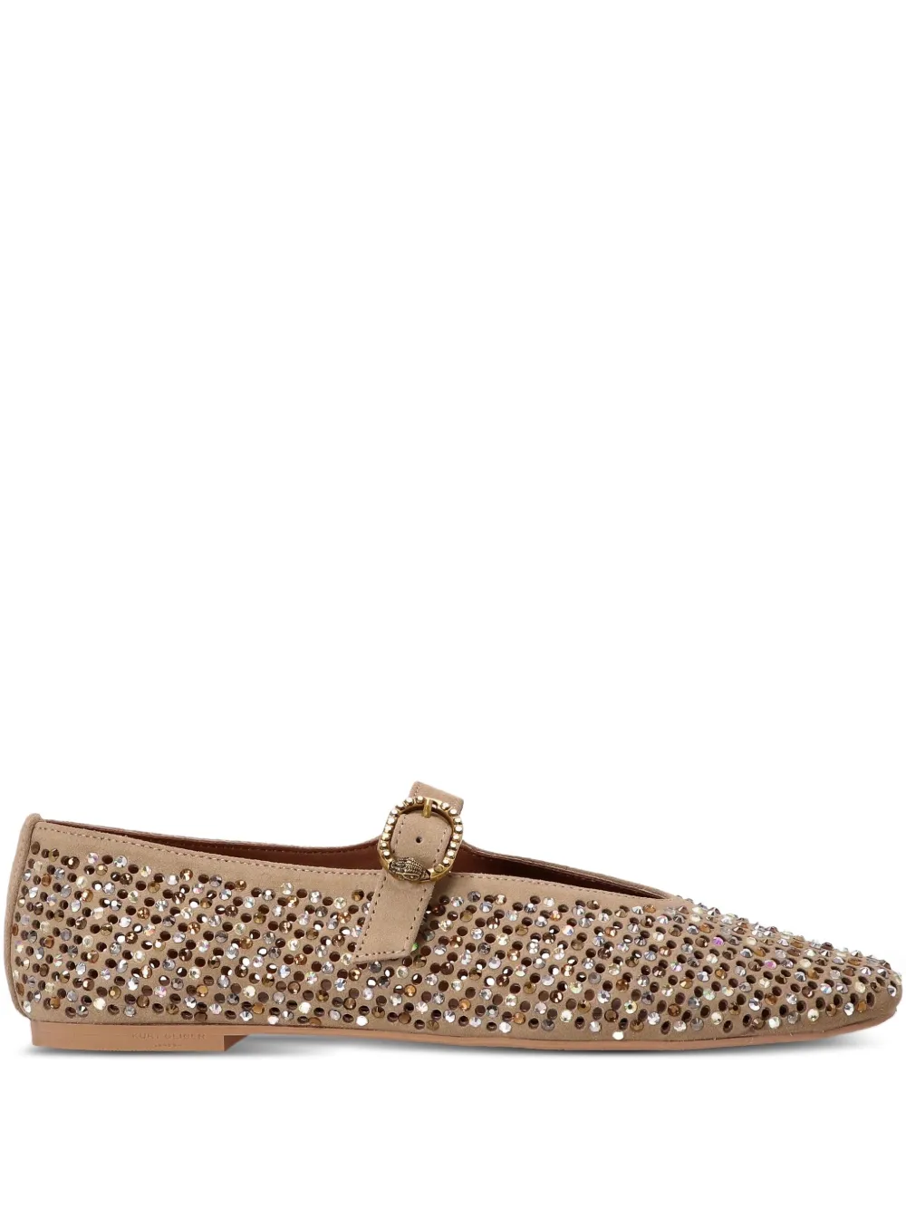 Kurt Geiger London embellished buckled pumps Neutrals