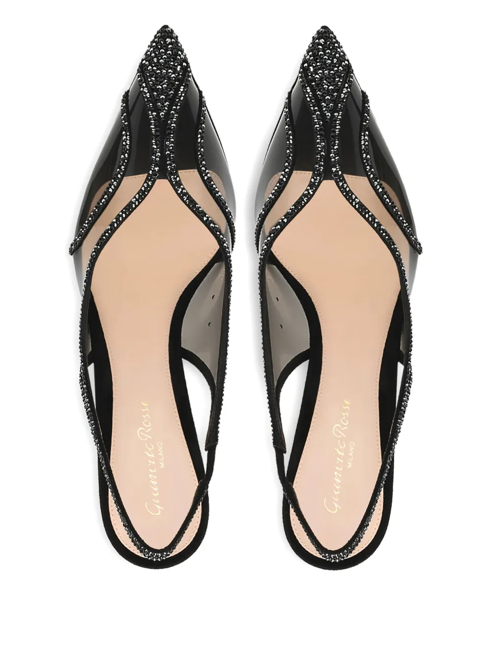 Gianvito Rossi 70mm Brenda embellished heeled pumps Blue