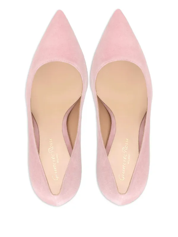 Gianvito Rossi 105mm Gianvito Suede Heeled Pumps | Pink | FARFETCH