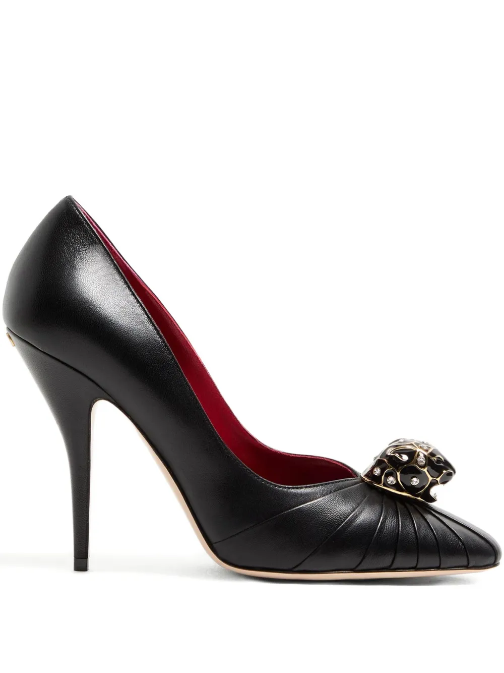 Valentino Garavani 105mm Panthea pleated pumps Black