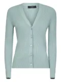 Weekend Max Mara ribbed v-neck cardigan - Green
