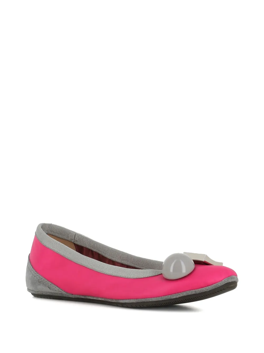 Dove Nuotano Gli Squali panelled ballet flats Pink