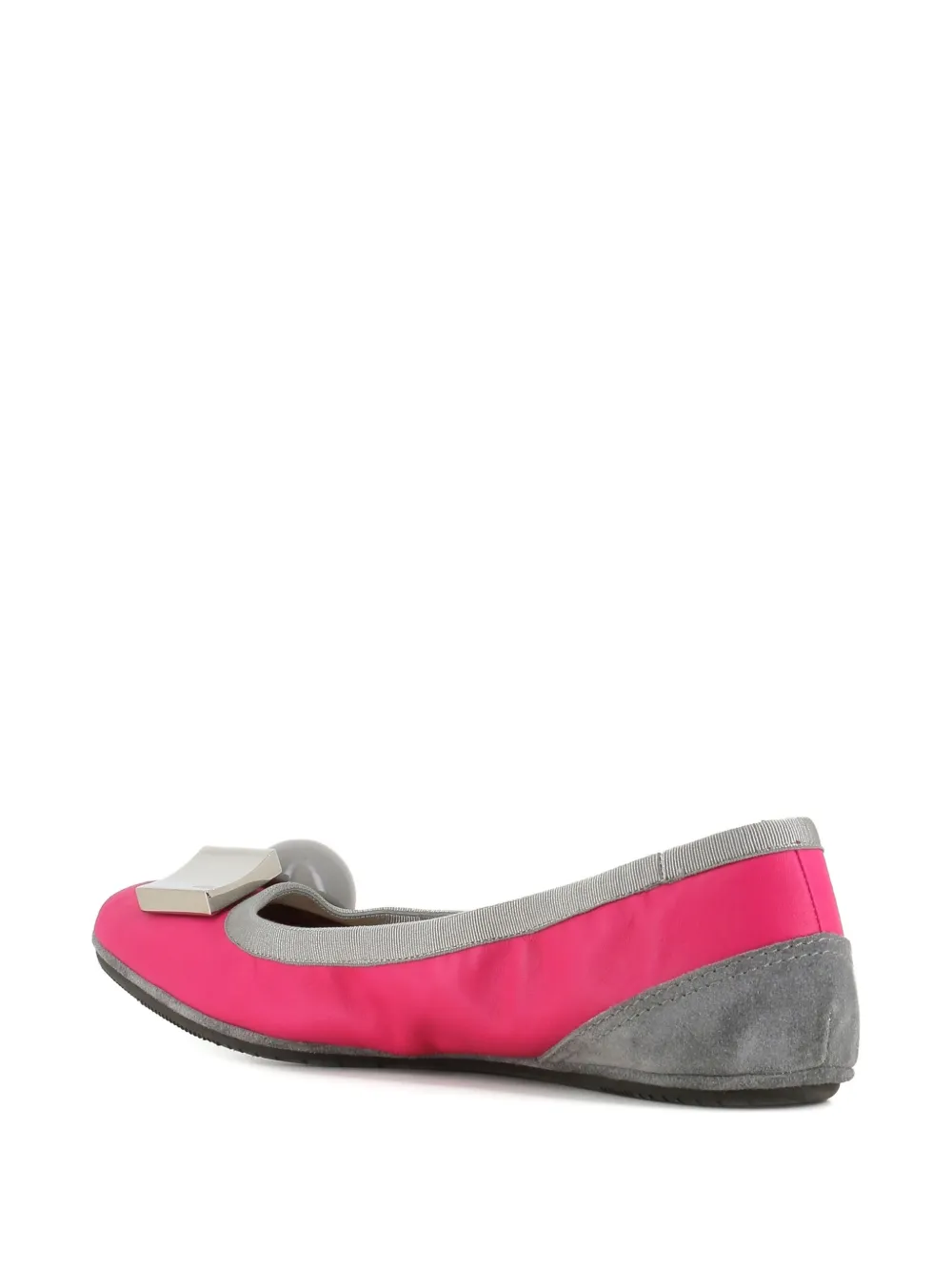 Dove Nuotano Gli Squali panelled ballet flats Pink