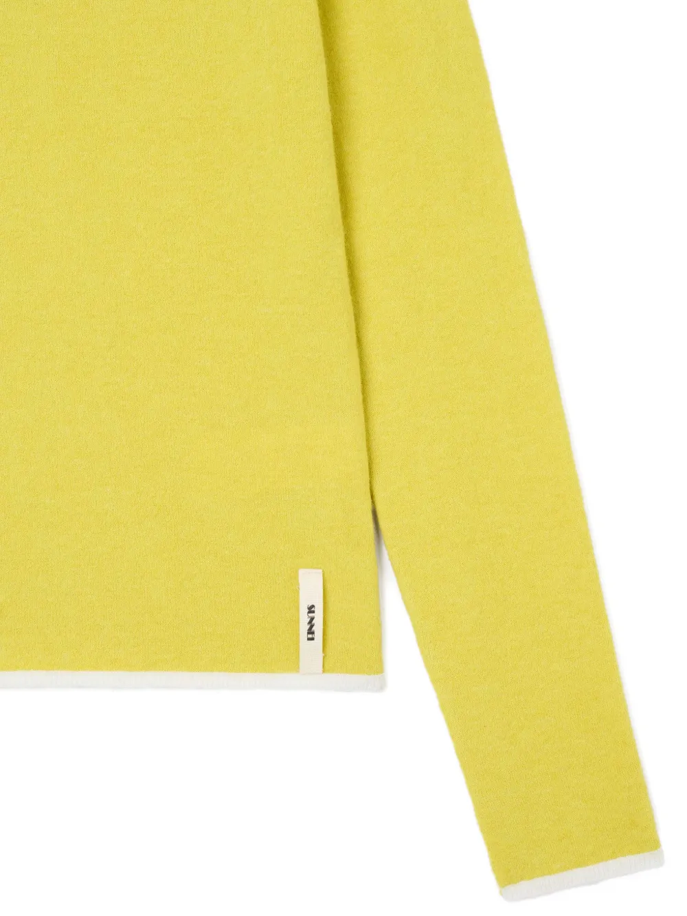 Sunnei Half-zip Long-sleeve Top In Yellow