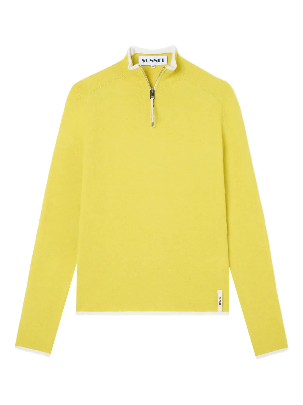 Sunnei half-zip long-sleeve top | Yellow | Image 1