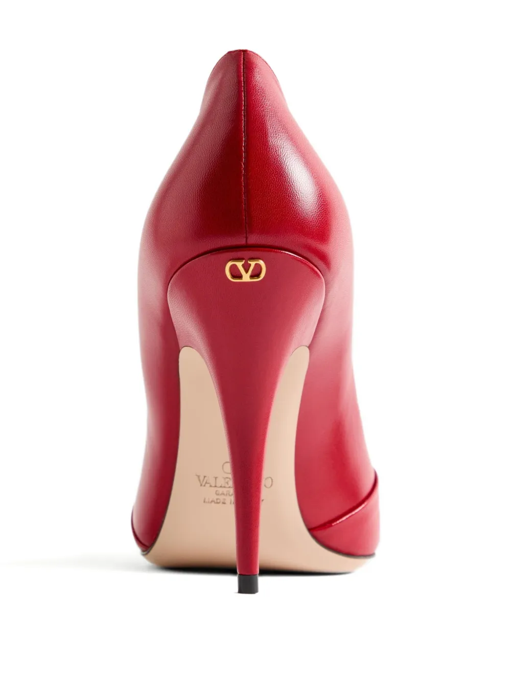 Valentino Garavani 105mm Panthea pleated pumps Red