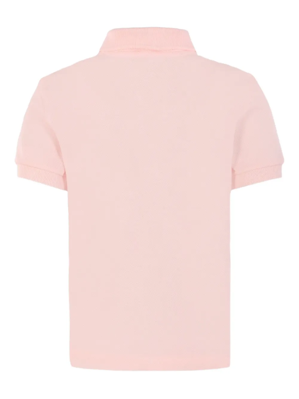Lacoste Kids Poloshirt met geborduurde krokodil en korte mouwen Roze