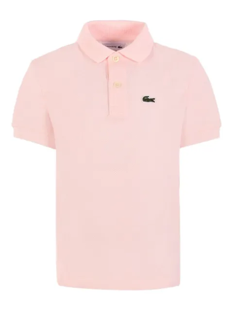 Lacoste Kids polo à effet peau de crocodile embossé