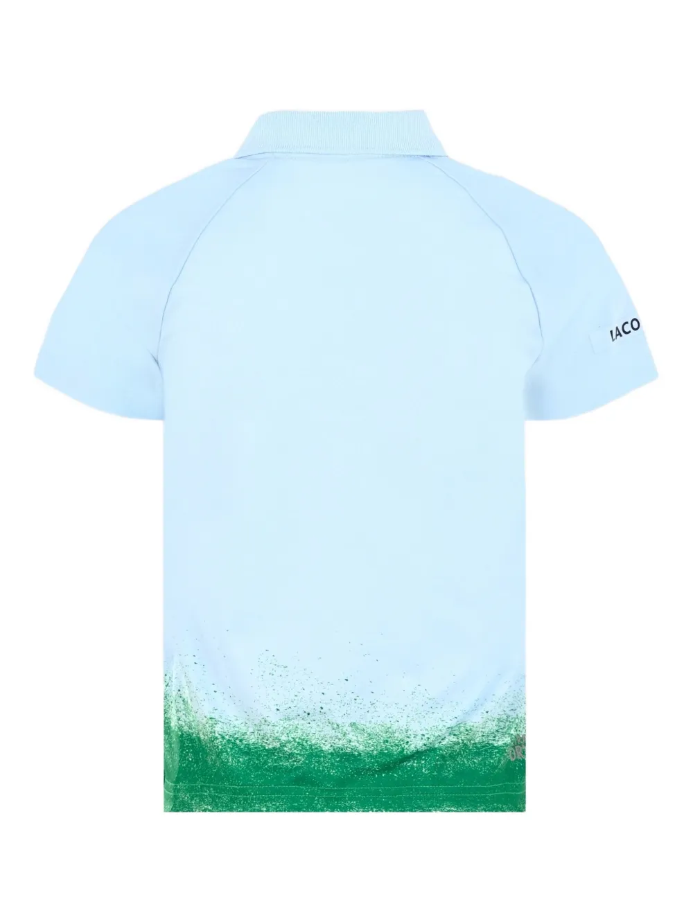 Lacoste Kids logo-patch polo shirt Blauw