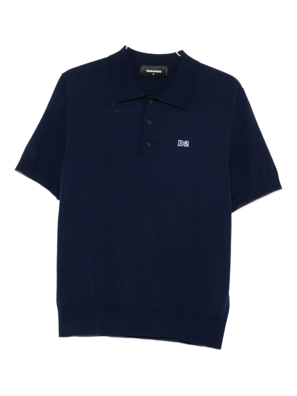 DSQUARED2 Katoenen poloshirt met geborduurd logo Blauw