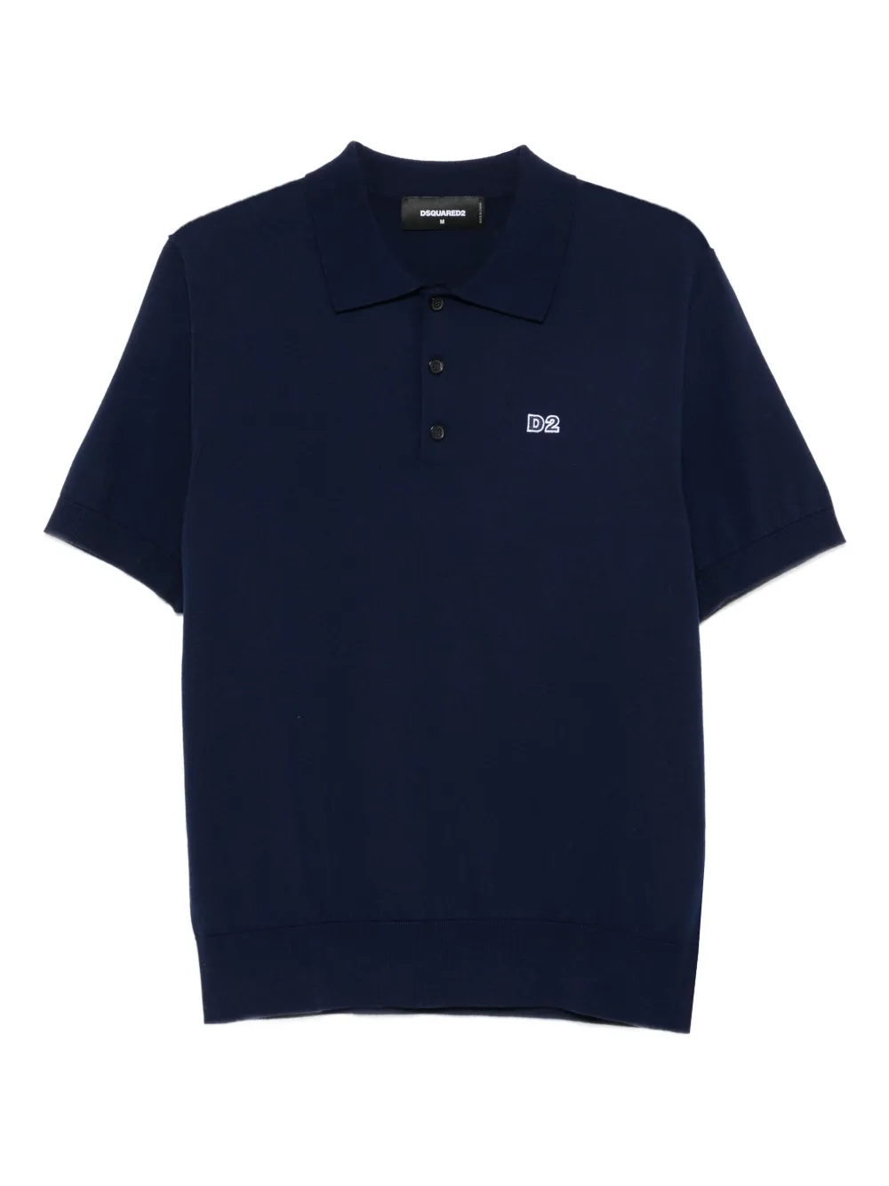 DSQUARED2 Katoenen poloshirt met geborduurd logo Blauw