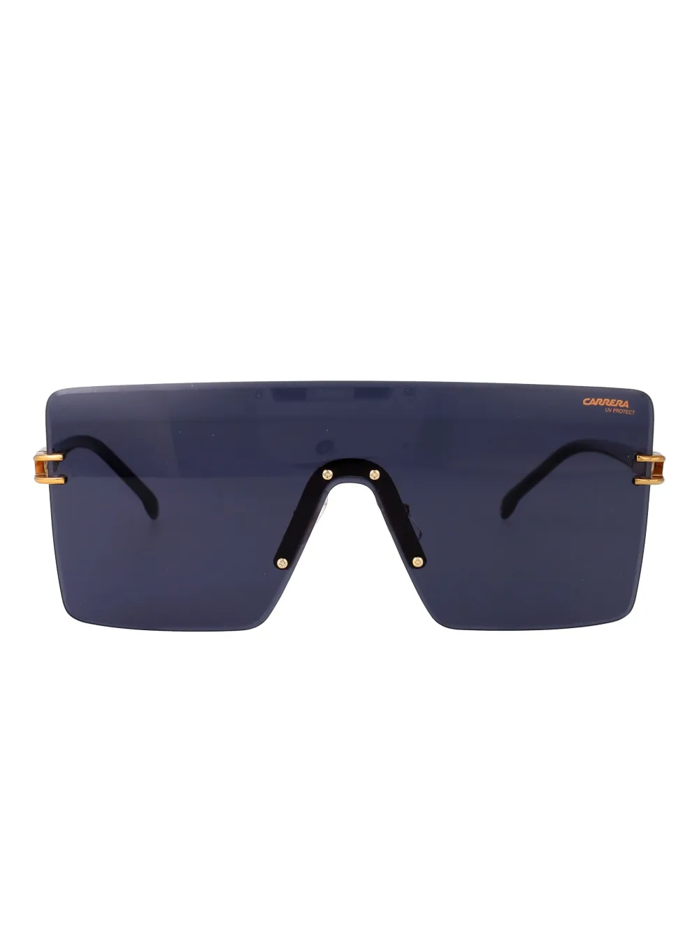 Carrera 1075 Shield gold-detail sunglasses Zwart