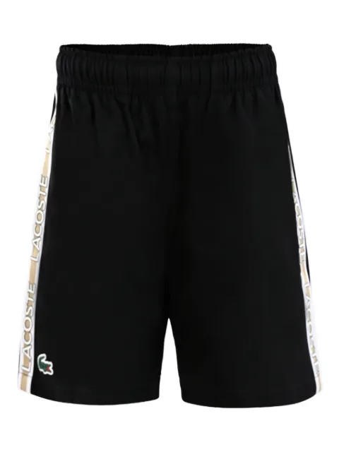 Lacoste Kids logo-tape side-stripe shorts