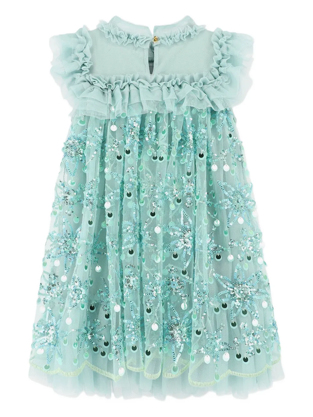 Angels Face Jurk verfraaid met pailletten Blauw