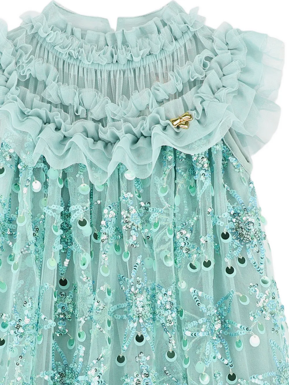 Angels Face Jurk verfraaid met pailletten Blauw
