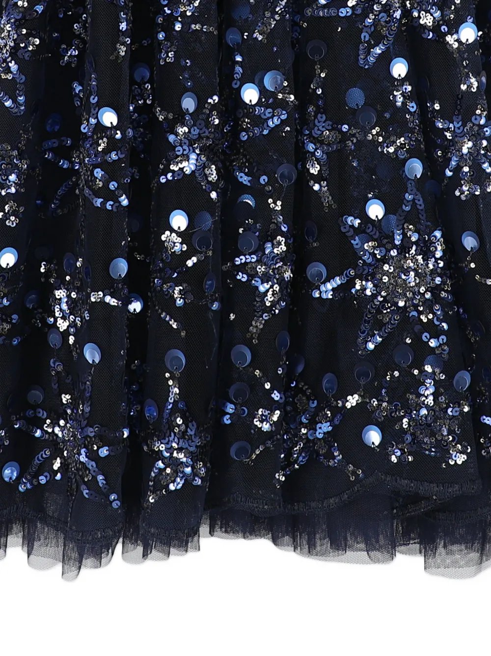 Angels Face Dominique jurk verfraaid met pailletten en ruches Blauw