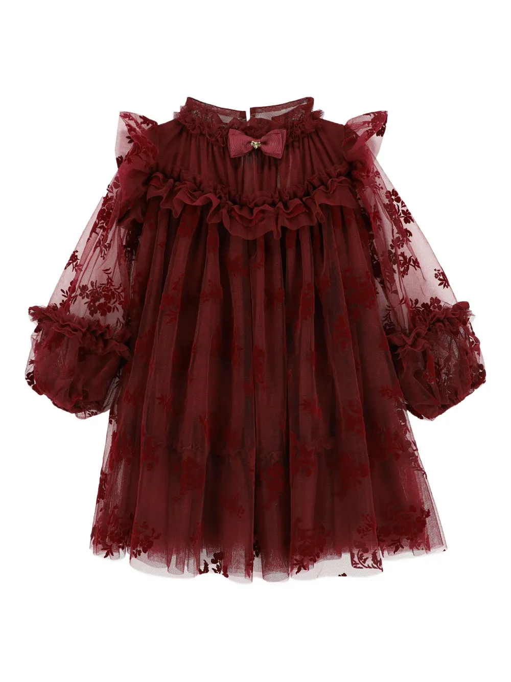 Angels Face floral tulle dress Rood