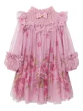 Angels Face floral-print ruffled dress - Pink
