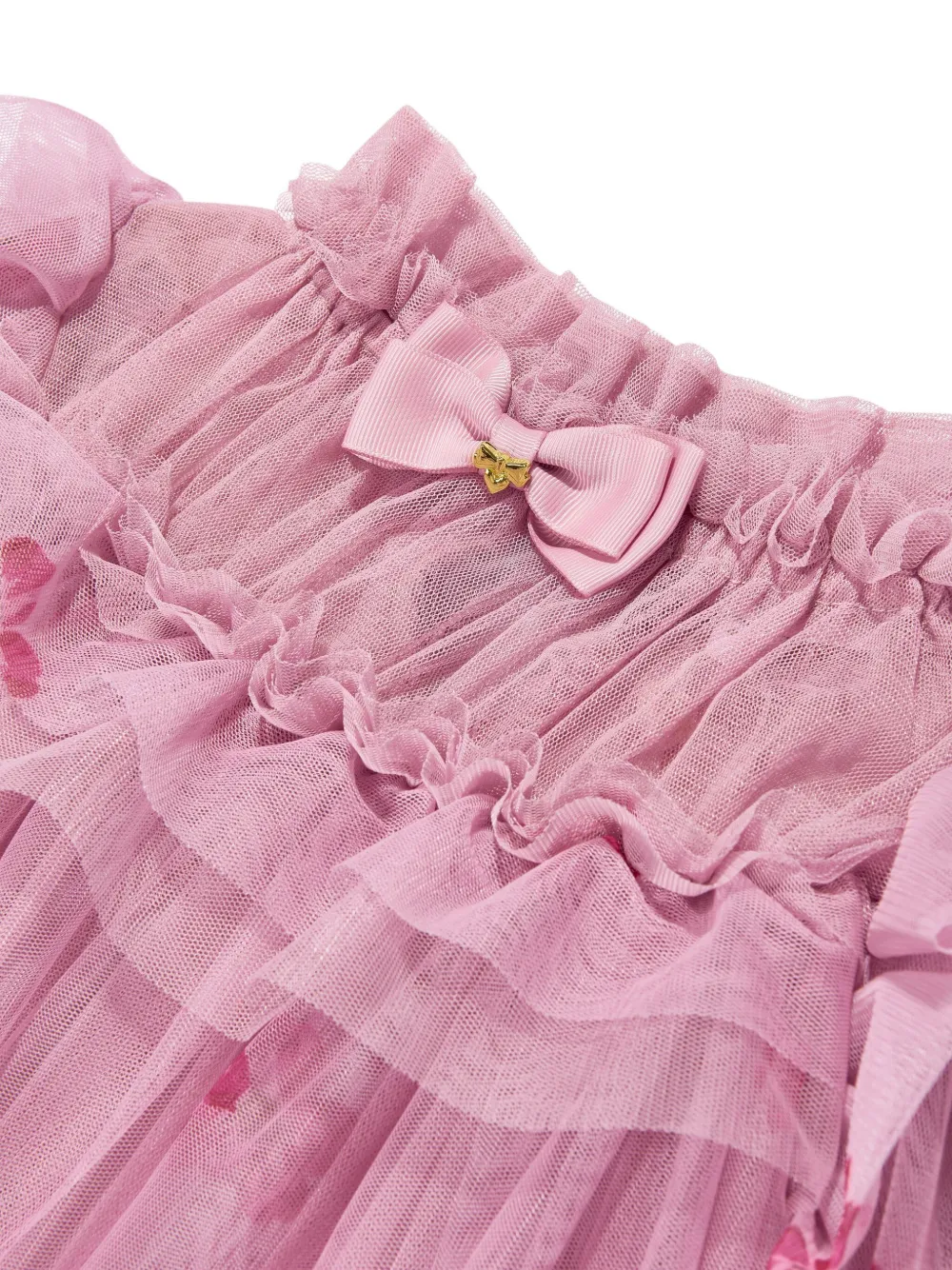 Angels Face floral-print ruffled dress Roze