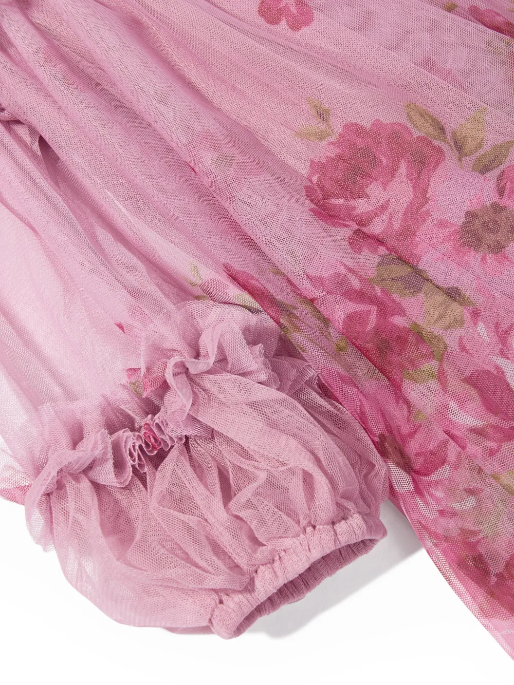 Angels Face floral-print ruffled dress Roze