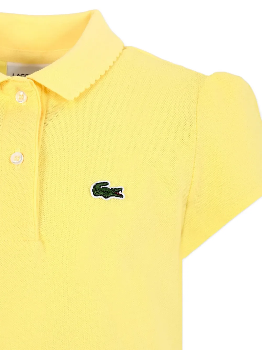 Lacoste Kids Poloshirt met pofmouwen Geel