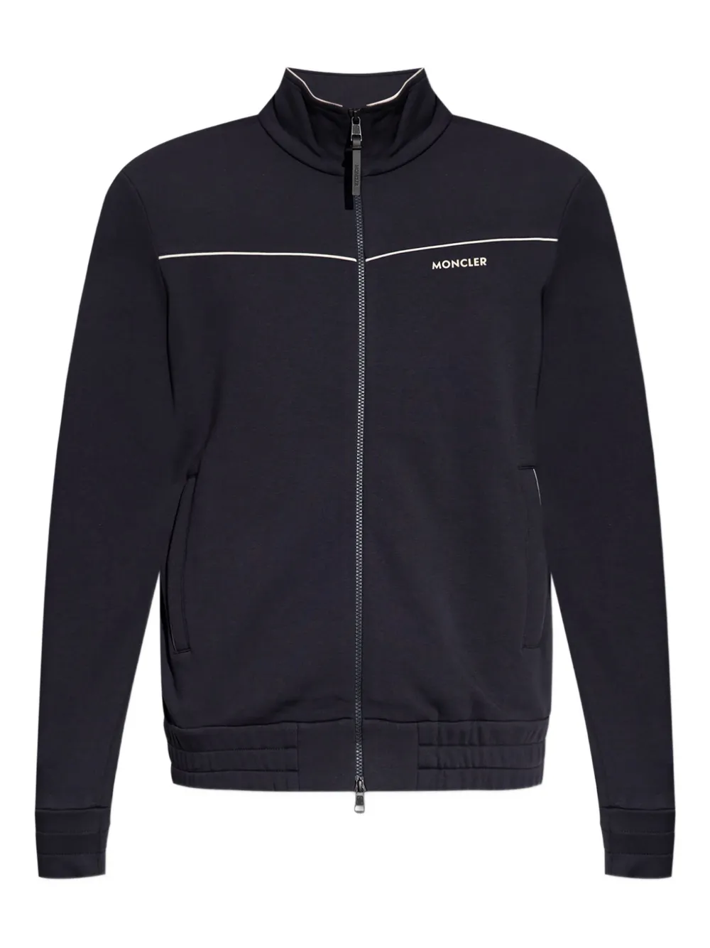 Moncler Fleece trainingsjack met rits Blauw
