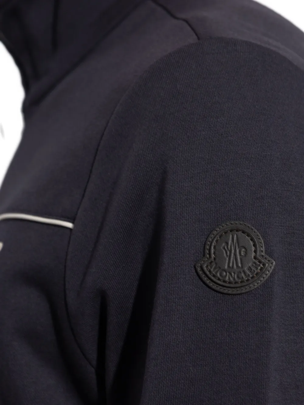 Moncler Fleece trainingsjack met rits Blauw