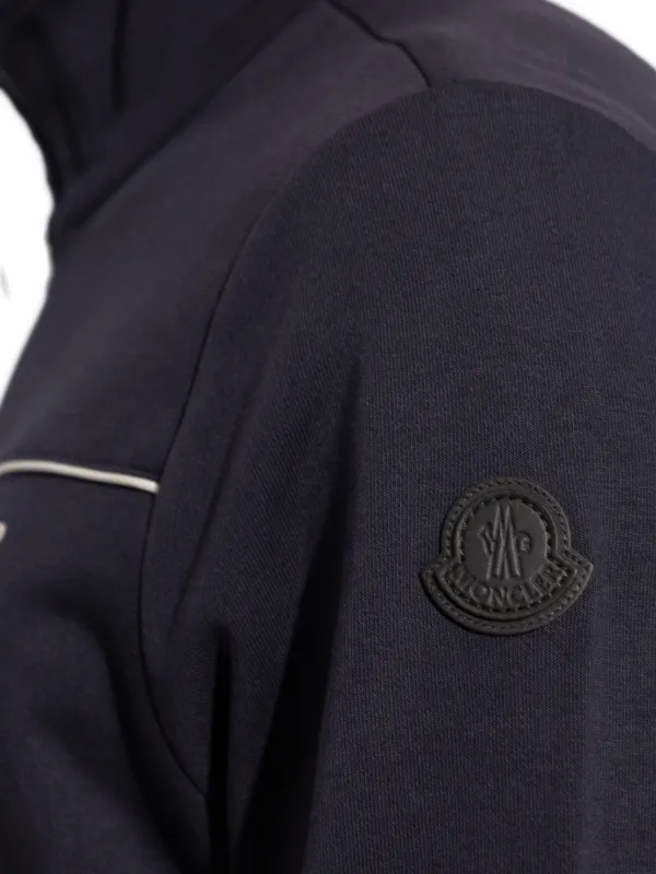 モンクレール ジップアップトラックジャケット Moncler ジップアップ トラックジャケット | ブルー | FARFETCH JP