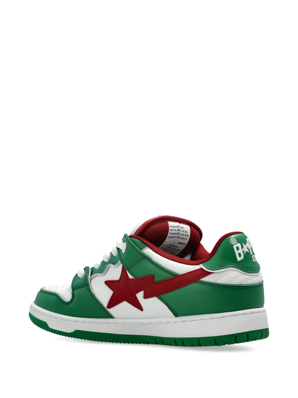 A BATHING APE star-patch sneakers White