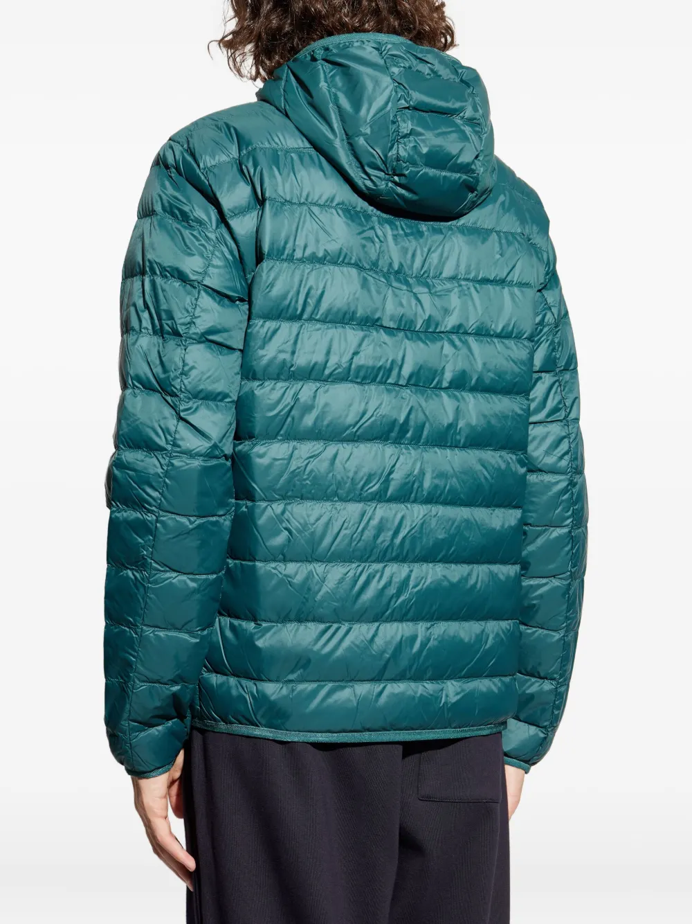 Ea7 Emporio Armani Gevoerd jack met capuchon Groen