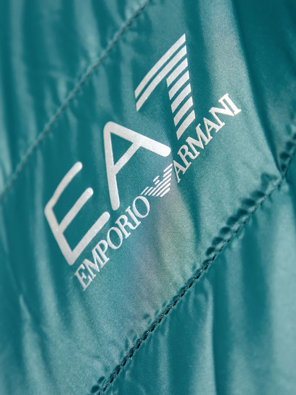 Ea7 Emporio Armani Gevoerd jack met capuchon Groen